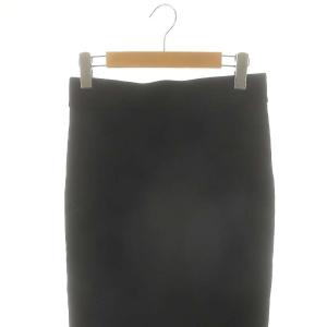 MUSE de Deuxieme Classe 24SS DINER B RIB タイトスカート フロントスリット 36 ブラック /ES OS