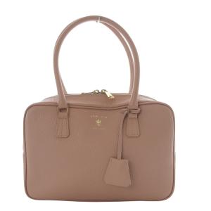 ミニボストン ハンドバッグ レザー ピンク /YO23