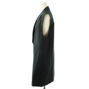 TOMORROWLAND collection 23SS スパークツイル セミロングベスト リネン混 36 紺 /MI OS