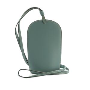 PETRA  スマホショルダー バッグ マルチケース マルチパース レザー ライトブルー /MI OS