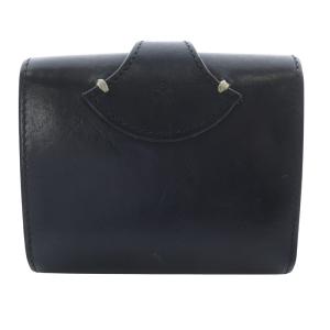 Jabara wallet 二つ折り コンパクト レザー 黒 ブラック /SR20