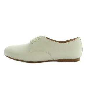 BIRKENSTOCK SAUNDERS レースアップシューズ ローファー 36 23.0cm 白 /MI OS