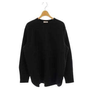 23AW チャンキーヘムラウンドTee Tシャツ カットソー 長袖 コットン F 黒 /NR OS