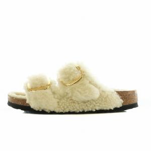 BIRKENSTOCK 1023130 ARIZONA BIG BUCKLE TEDDY RIVER LOGO サンダル ラムスキンボア