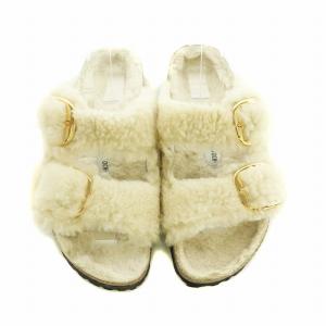 BIRKENSTOCK 1023130 ARIZONA BIG BUCKLE TEDDY RIVER LOGO サンダル ラムスキンボア