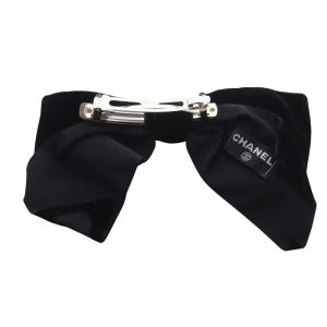 CHANEL ビッグベロアリボンバレッタ ブラック