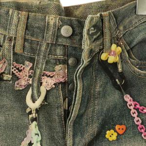 Acne Studios FN-MN-TROU001101 ルーズフィットジーンズ 1981 トロンプルイユ