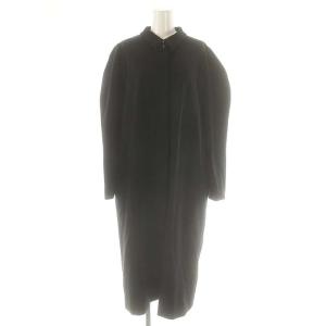 Curve sleeve long JK ロングジャケット ステンカラーコート F ブラック /ES OS