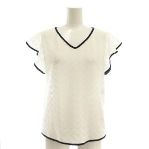 バルファスジャージーVネックプルオーバー カットソー 38 ホワイト /DF OS