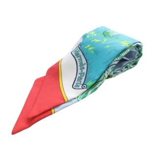 LES ZEBRES ゼブラ シマウマ ツイリースカーフ 水色 ライトブルー /SR52 OH