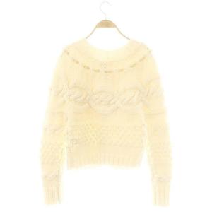 HOUSE OF LOTUS ウール ニットカーディガン M アイボリー /ES OS