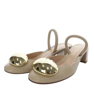 Gianvito Rossi 24SS G95456 Sphera 45 サンダル ハイヒール ラウンドトゥ バックストラップ レザー