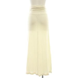 JAMES PERSE コットンジャージーリブ ロングスカート フレア マキシ ニット 0 アイボリー /AT OS