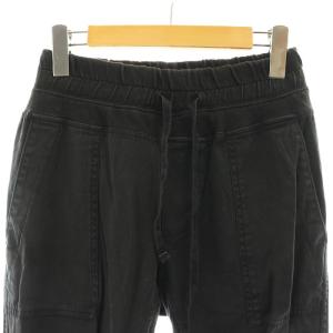 JAMES PERSE 裾リブジャージーパンツ ジョガーパンツ 0 ブラック /DF OS