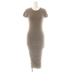 ストレッチジャージークルーネックドレス 0 モカ /DO OS