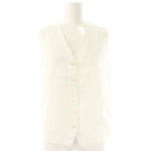 24SS Linen ベスト リネン 白 /MI OS
