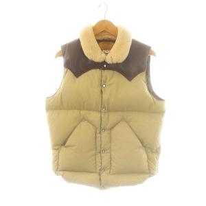 BEAMS別注 クリスティーダウンベスト 切替 40 ベージュ /HK OS