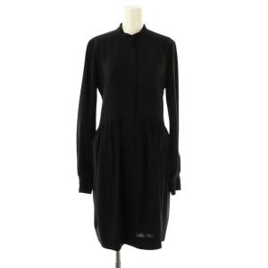 BLACK DRESS 長袖 ワンピース 膝丈 38 ブラック 201404 /HK OS