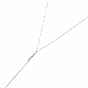 STAR JEWELRY STARJEWELRY パール LARIAT ネックレス 925 ダイヤ0.01ct シルバー /SR15