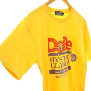 HYSTERIC GLAMOUR 23SS DOPE Tシャツ プリント S 黄色 /MI OS