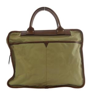 Felisi 8637/2 ブリーフケース トートバッグ ハンドバッグ ナイロン × レザー ベージュ /YO17 AD