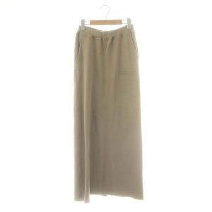 Deuxieme Classe取扱 スウェット ロング スカート グレージュ /DF OS