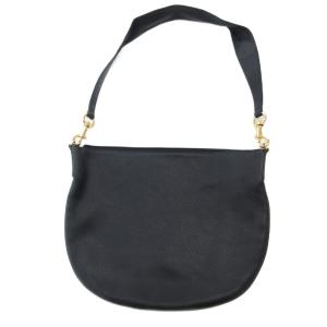 ショルダーバッグ メッセンジャー レザー 黒 ブラック /UO