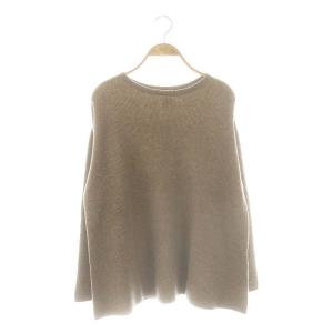 カシミヤ 長袖 ニットセーター 長袖 S ブラウン /HK OS