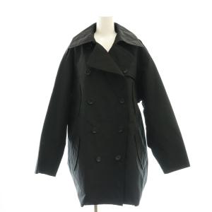 トレンチコート 40 黒 ブラック /SS OS