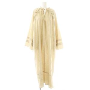 RHC フレアスリーブ コットン カフタン ワンピース ベージュ /MI OS