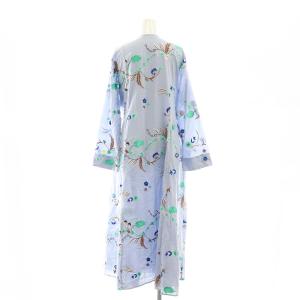 NE QUITTEZ PAS! 近年モデル Cotton Herbarium Embroidery Gown ガウン ワンピース サックスブルー