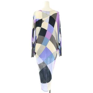 Emilio Pucci プッチ柄 長袖 ワンピース ロング I42 マルチカラー /DF OS