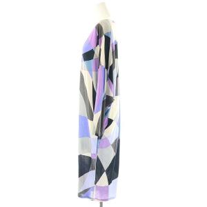 Emilio Pucci プッチ柄 長袖 ワンピース ロング I42 マルチカラー /DF OS