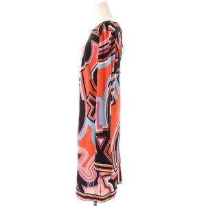 Emilio Pucci プッチ柄 長袖 ワンピース ひざ丈 I44 マルチカラー /DF OS