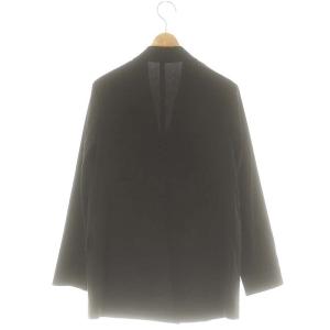 theory luxe 24SS CRISP LINEN DEBBY NL テーラードジャケット ダブル リネン 036 ブラック