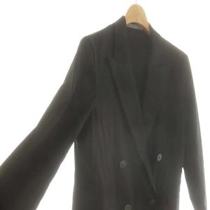theory luxe 24SS CRISP LINEN DEBBY NL テーラードジャケット ダブル リネン 036 ブラック