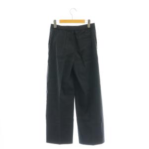 Theory 23SS ECO CRUNCH WASH WIDE PULL ON GD ワイドパンツ リネン S ブラック