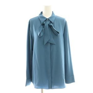 23AW MARVINE LINZ ボウタイブラウス シャツ 038 ブルーグレー /ES OS