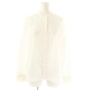 23AW Luxe Cotton Lila L ブラウス シャツ レース バンドカラー 38 白 /CX