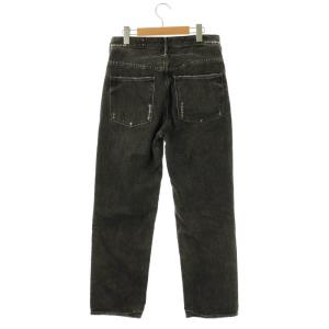 upper hights 18B301702INK THE HIM デニムパンツ ジーンズ ストレート 24 黒 /MI OS