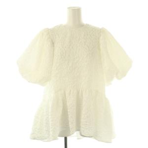 25SS Eleonore ジャガードブラウス ホワイト