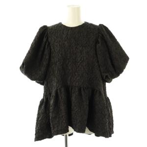 25SS Eleonore ジャガードブラウス ブラック