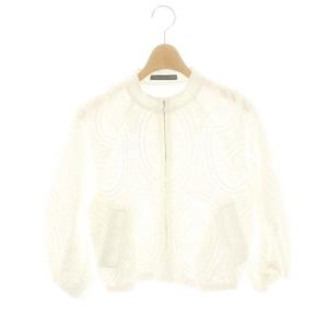 24SS Trenia レースノーカラーブルゾン F ホワイト