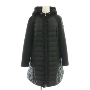 Material Mixed Coat マテリアル ミクスト ダウンコート 40 黒 ブラック /SS