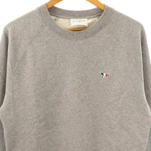 Maison Kitsuné トリコロールフォックス スウェットシャツ トレーナー S グレー /AT OS