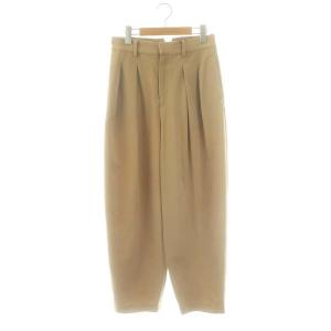 マルチファンクションバレルパンツ テーパード タック 2 ベージュ /AT OS