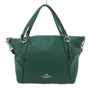 ケイシー サッチェル 2WAY ハンドバッグ ショルダー レザー 緑 グリーン C6229 /JS