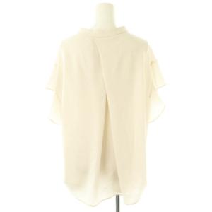 Stola. フリルスリーブ ブラウス 半袖 プルオーバー 40 ベージュ /NR OS