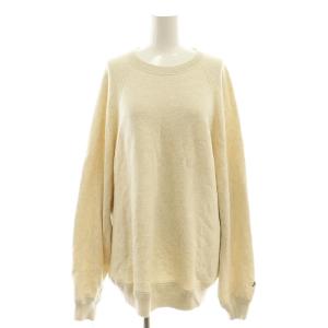 吊裏毛ロゴロングスリーブプルオーバー スウェット 1 アイボリー /SS OS
