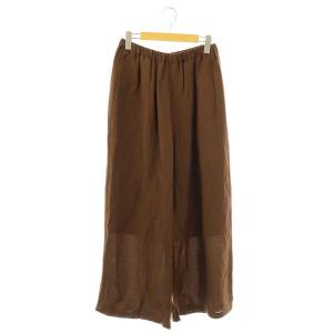 23AW トリアセリネン リラックスパンツ ストレート イージー 38 茶 ブラウン /AT OS